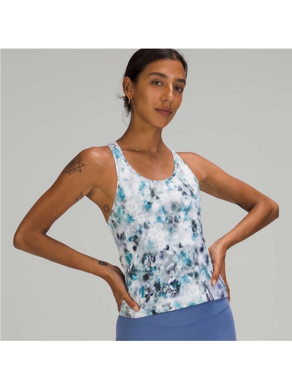 Lululemon Cool Racerback Short Tank Top *Nulu Kaleidofloral Multi